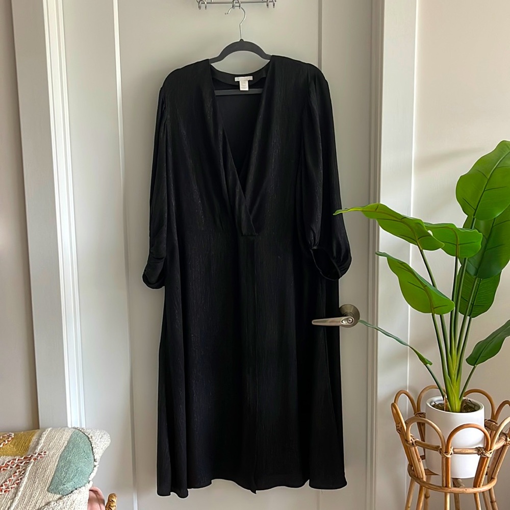 H&M midi faux-wrap dress